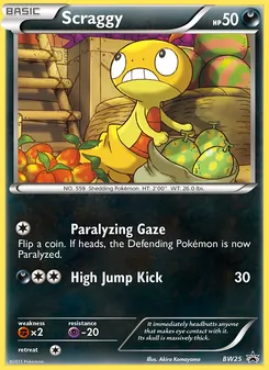 Kaart Scraggy uit BW Black Star Promos, nummer BW25/101