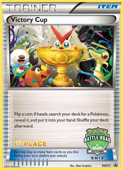 Kaart Victory Cup uit BW Black Star Promos, nummer BW31/101