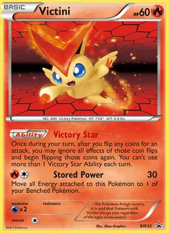 Kaart Victini uit BW Black Star Promos, nummer BW32/101