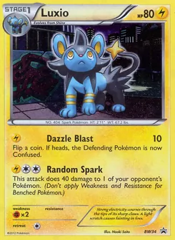 Kaart Luxio uit BW Black Star Promos, nummer BW34/101