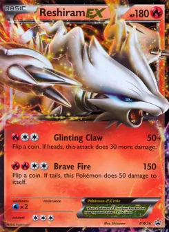 Kaart Reshiram-EX uit BW Black Star Promos, nummer BW36/101