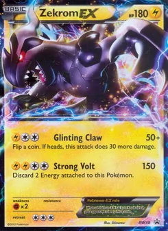 Kaart Zekrom-EX uit BW Black Star Promos, nummer BW38/101