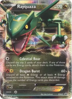 Kaart Rayquaza-EX uit BW Black Star Promos, nummer BW47/101