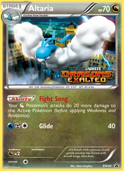 Kaart Altaria uit BW Black Star Promos, nummer BW48/101
