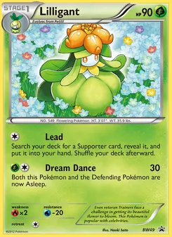 Kaart Lilligant uit BW Black Star Promos, nummer BW49/101