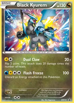 Kaart Black Kyurem uit BW Black Star Promos, nummer BW58/101