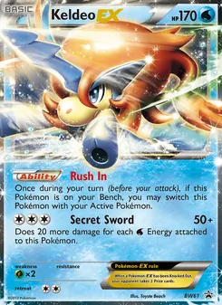 Kaart Keldeo-EX uit BW Black Star Promos, nummer BW61/101