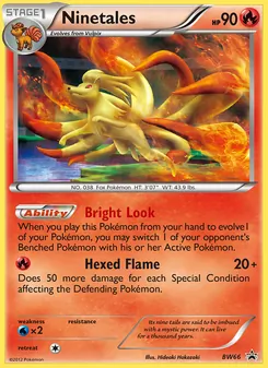 Kaart Ninetales uit BW Black Star Promos, nummer BW66/101