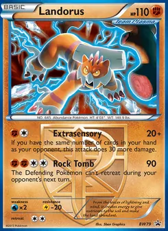 Kaart Landorus uit BW Black Star Promos, nummer BW79/101