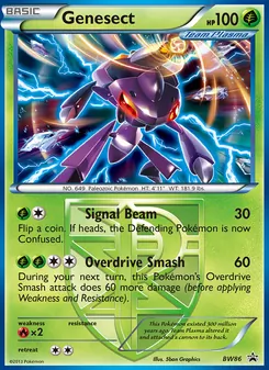 Kaart Genesect uit BW Black Star Promos, nummer BW86/101