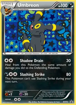 Kaart Umbreon uit BW Black Star Promos, nummer BW93/101