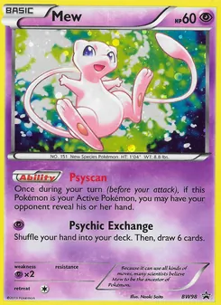 Kaart Mew uit BW Black Star Promos, nummer BW98/101
