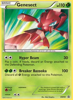 Kaart Genesect uit BW Black Star Promos, nummer BW99/101