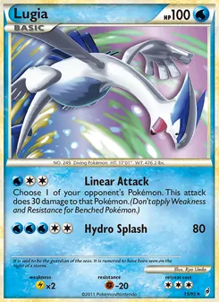 Lugia card from Call of Legends, number 15/95