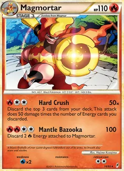 Magmortar card from Call of Legends, number 16/95