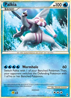 Palkia card from Call of Legends, number 19/95