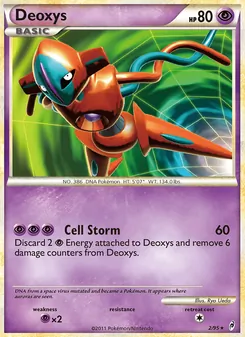 Deoxys card from Call of Legends, number 2/95