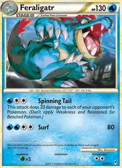 Feraligatr card from Call of Legends, number 25/95