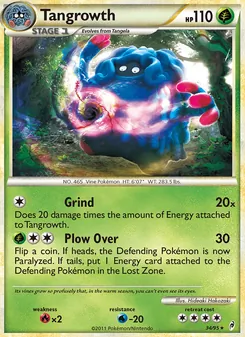Tangrowth card from Call of Legends, number 34/95