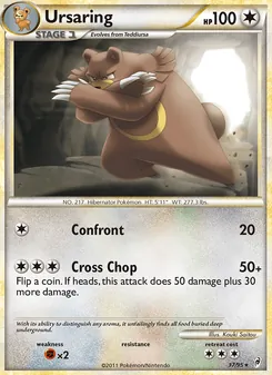 Ursaring card from Call of Legends, number 37/95