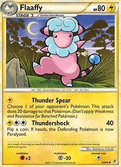 Flaaffy card from Call of Legends, number 43/95