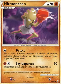 Hitmonchan card from Call of Legends, number 57/95