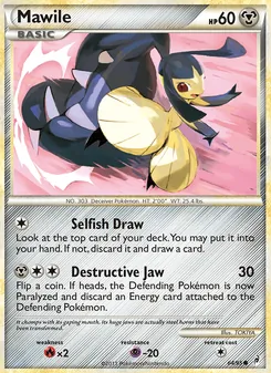 Mawile card from Call of Legends, number 64/95