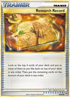 Research Record card from Call of Legends, number 84/95