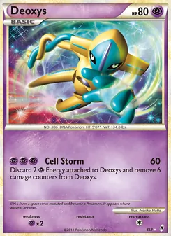 Deoxys card from Call of Legends, number SL1/95