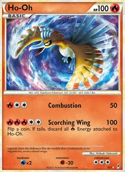 Ho-Oh card from Call of Legends, number SL5/95