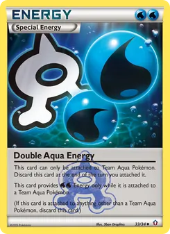 Double Aqua Energy card from Double Crisis, number 33/34