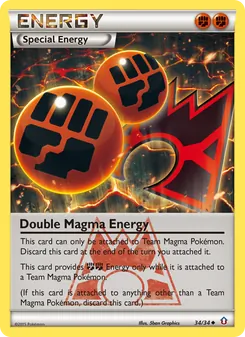 Double Magma Energy card from Double Crisis, number 34/34