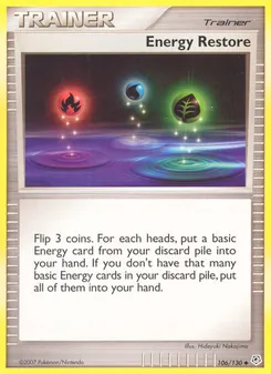 Energy Restore card from Diamond & Pearl, number 106/130