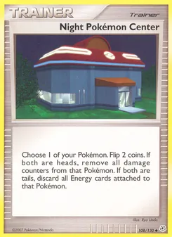 Night Pokémon Center card from Diamond & Pearl, number 108/130