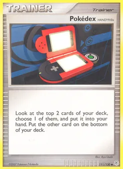Pokédex HANDY910is card from Diamond & Pearl, number 111/130