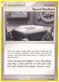 Speed Stadium card from Diamond & Pearl, number 114/130