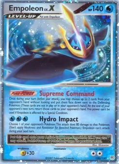 Empoleon card from Diamond & Pearl, number 120/130