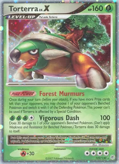Torterra card from Diamond & Pearl, number 122/130
