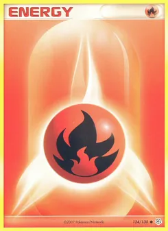Fire Energy card from Diamond & Pearl, number 124/130