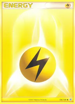 Lightning Energy card from Diamond & Pearl, number 126/130