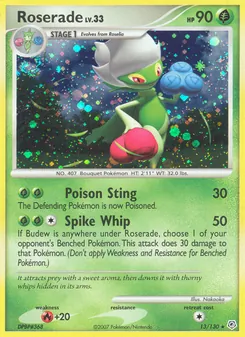 Roserade card from Diamond & Pearl, number 13/130