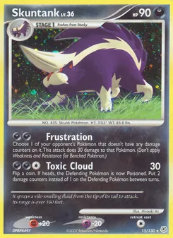 Skuntank card from Diamond & Pearl, number 15/130