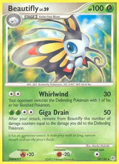 Beautifly card from Diamond & Pearl, number 19/130