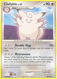 Clefable card from Diamond & Pearl, number 22/130