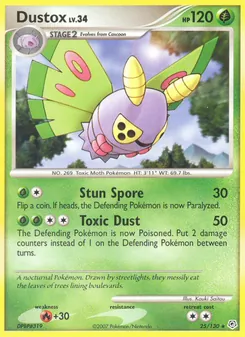Dustox card from Diamond & Pearl, number 25/130