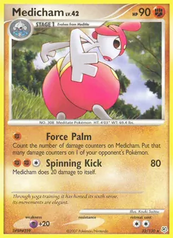Medicham card from Diamond & Pearl, number 32/130