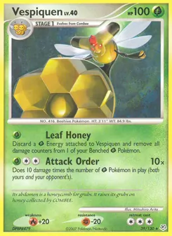 Vespiquen card from Diamond & Pearl, number 39/130