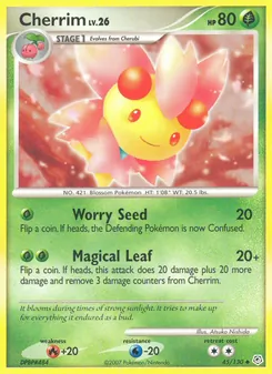 Cherrim card from Diamond & Pearl, number 45/130