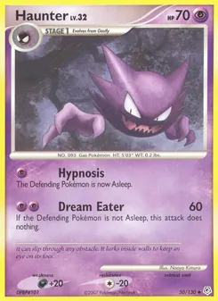 Haunter card from Diamond & Pearl, number 50/130