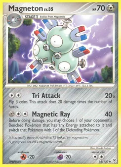 Magneton card from Diamond & Pearl, number 54/130
